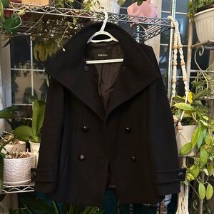 Babaton Howell Double-Breasted Wool and Cashmere Blend Peacoat